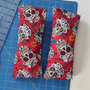 Colorful Skull Patterned Boots Pillows